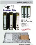 PANTHER CiTY 3" PC701A Level Arch File