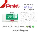 Pentel ZES-08 Hi-Polymer Soft Eraser-Med