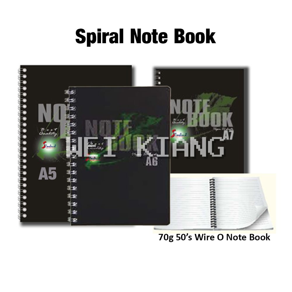Wire O Note Book A7/A6/A5/B5/A4