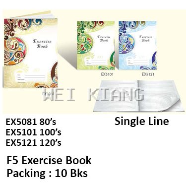 F5 Exercise Book EX5081 EX5101 EX5121