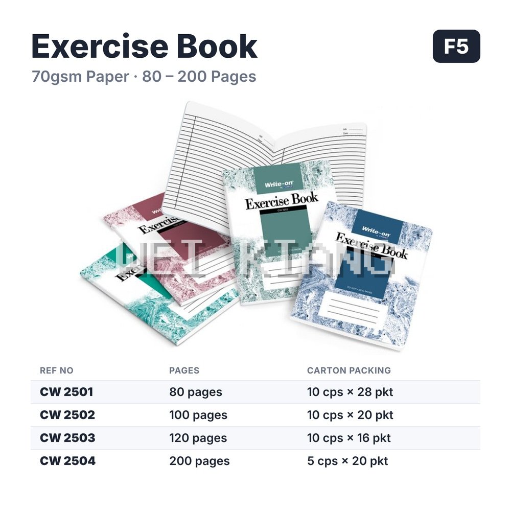 WriteOn F5 Exercise Book 2501-2504