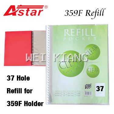 Refill F4 37 hole for 359F Clear Holder File
